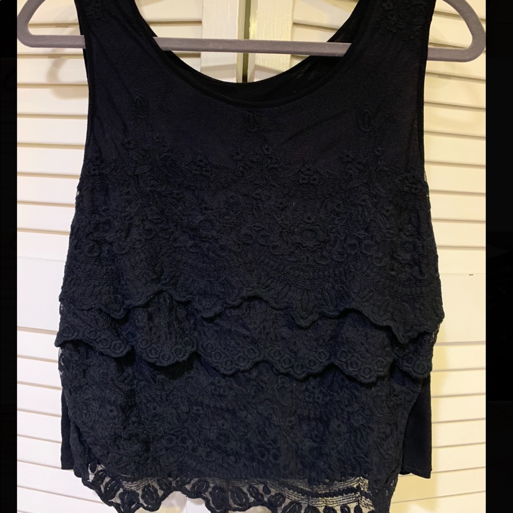 Black tank top
